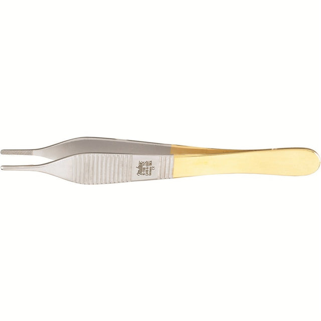 MILTEX ADSON Dressing Forceps, 4-7/8" (123mm), Tungsten Carbide, Cross Serrated Tips. MPN: 6-118TC
