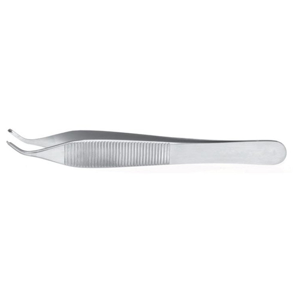MILTEX ADSON Tissue Forceps, 4-3/4" (120mm), angled, 1 x 2 teeth. MPN: 6-120A