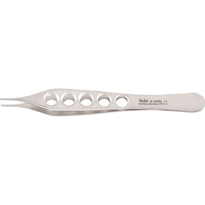 MILTEX ADSON Tissue Forceps, 4-3/4" (119.5mm), 1 x 2 teeth, lightweight fenestrated handles. MPN: 6-120XL