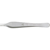 MILTEX ADSON Tissue Forceps 4-3/4" (120mm), delicate, cross serrated tips, 1 x 2 teeth. MPN: 6-121