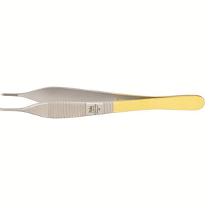 MILTEX ADSON Tissue Forceps, 4-3/4" (121mm), Tungsten Carbide, 1 x 2 Teeth, Tying Platform. MPN: 6-123TC