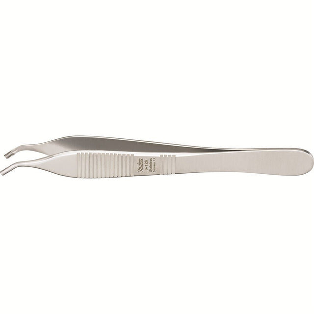 MILTEX BROWN-ADSON Tissue Forceps, 4-3/4" (122mm), angular, 7 x 7 side grasping teeth. MPN: 6-126