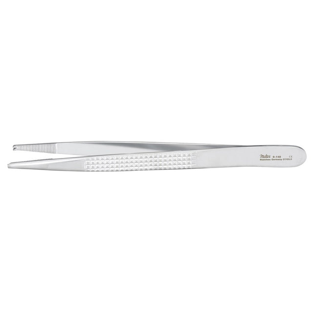 MILTEX BONNEY Tissue Forceps, 6-3/4" (172.5mm), serrated tips, 2 x 3 teeth. MPN: 6-150