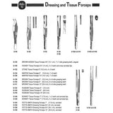 MILTEX BONNEY Tissue Forceps, 6-3/4" (172.5mm), serrated tips, 2 x 3 teeth. MPN: 6-150 - Image 2