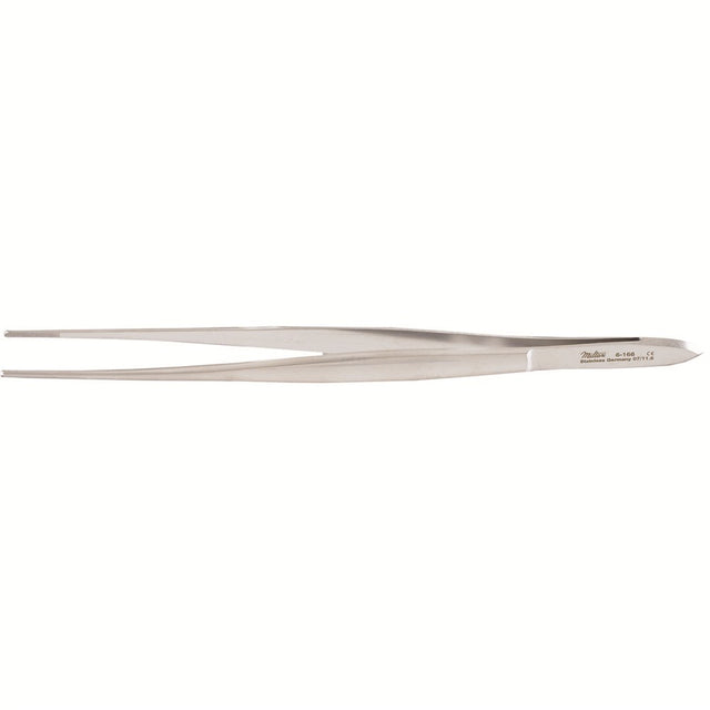 MILTEX CUSHING Dressing Forceps, 7" (17.8 cm), serrated, Gutch handle, scraper end. MPN: 6-166