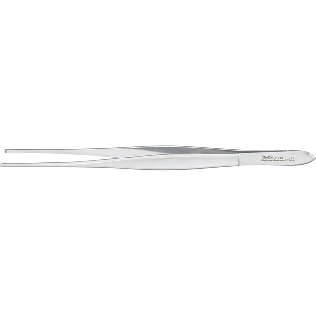 MILTEX CUSHING Tissue Forceps 1 X 2 teeth, 7" (17.8 cm), Gutch handle, scraper end. MPN: 6-168