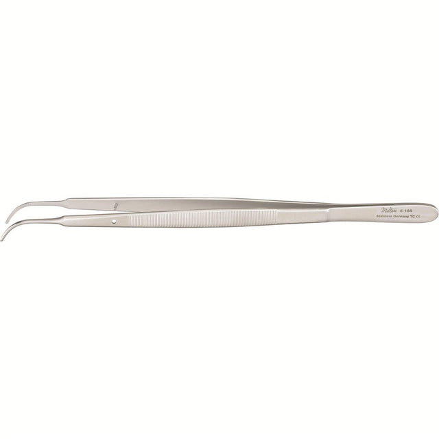 MILTEX GERALD Dressing Forceps, 7" (175mm), Curved, Serrated. MPN: 6-184