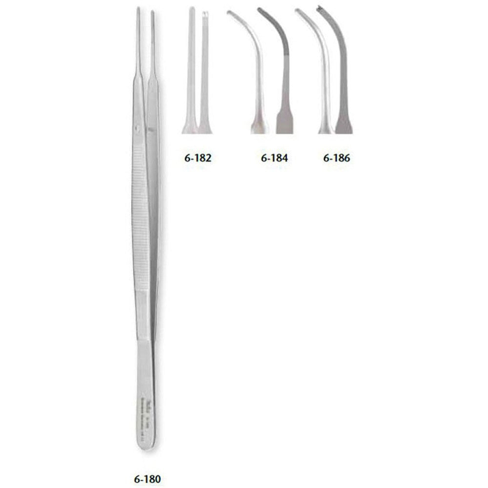 MILTEX GERALD Dressing Forceps, 7" (175mm), Curved, Serrated. MPN: 6-184 - Image 4