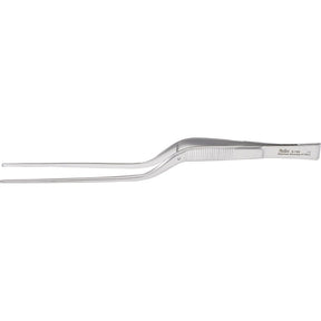 MILTEX CUSHING Forceps, 7-1/4" (187mm), bayonet, 1 x 2 Teeth, Scraper End. MPN: 6-192