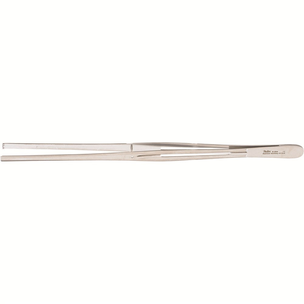 MILTEX KELLY Tissue Forceps 3 X 4 teeth, 9-3/4" (246.5mm), slotted Gutch handles. MPN: 6-204