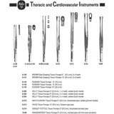 MILTEX MAYO RUSSIAN Tissue Forceps, 9" (228mm), fenestrated jaws, slotted grooved handles. MPN: 6-210 - Image 3