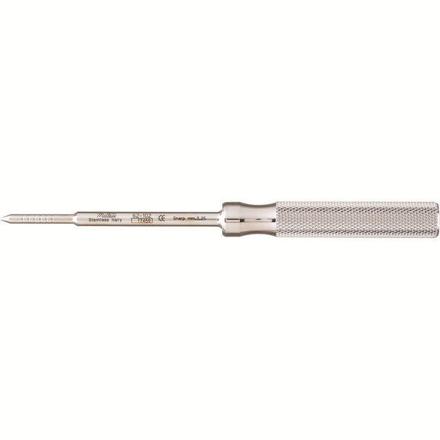 MILTEX Osteotome, 5-7/8", Sharp, 3.25mm Wide. MPN: 62-102