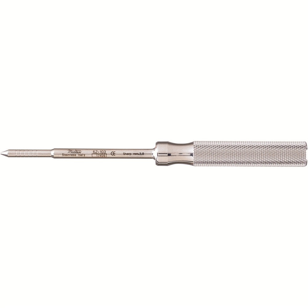 MILTEX Osteotome, 5-7/8", Sharp, 3.8mm Wide. MPN: 62-103