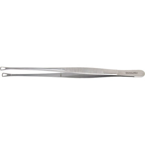 MILTEX SINGLEY Tissue Forceps, 9" (22.9 cm), fenestrated serrated jaws. MPN: 6-214