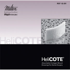 INTEGRA HeliCOTE Absorbable Collagen Wound Dressing for Dental Surgery, 3/4" x 1.5" (1.9 cm x 3.8 cm). MPN: 62-201