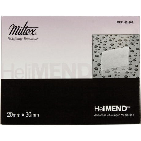 INTEGRA HeliMend Absorbable Collagen Membrane for Dental Surgery, 20mm x 30mm. MPN: 62-204