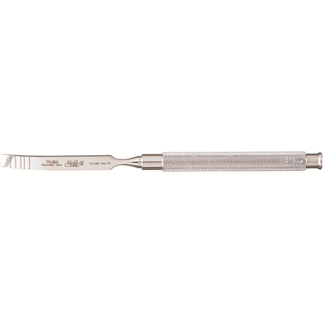 MILTEX Graduated Chisel, (7-10-13-15-18 mm markings), Curved, Length= 7" (178 mm), Width= 7.5 mm. MPN: 62-23