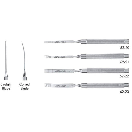MILTEX Graduated Chisel, (7-10-13-15-18 mm markings), Curved, Length= 7" (178 mm), Width= 7.5 mm. MPN: 62-23 - Image 2
