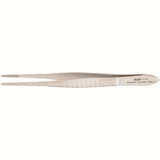 MILTEX Dressing Forceps, delicate pattern fluted handles, 4-5/8" (117mm), serrated tips. MPN: 6-24