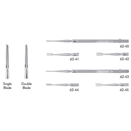MILTEX Freer Chisel, 6-1/2" (162.5mm), Double-Cut, Blade 6mm wide. MPN: 62-45 - Image 2