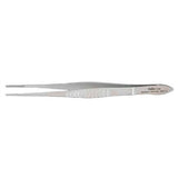 MILTEX Dressing Forceps, delicate pattern fluted handles, 5-1/8" (130mm), serrated tips. MPN: 6-26