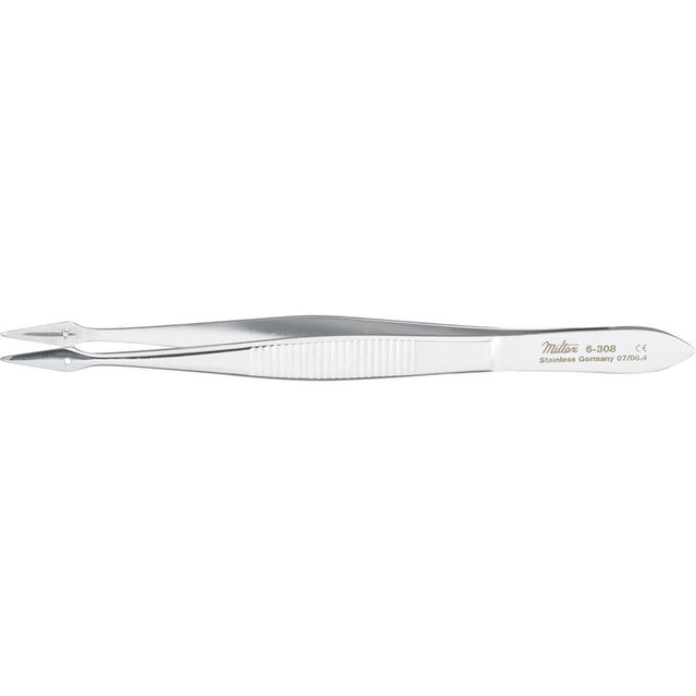 MILTEX CARMALT Splinter Forceps, 4-1/8" (106mm), Straight, Serrated. MPN: 6-308