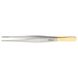 MILTEX Carb-N-Sert Dressing Forceps, 6" (15.2 cm), cross serrated tips, Carb-N-Sert. MPN: 6-30TC