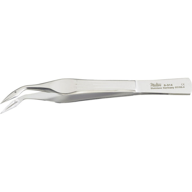 MILTEX WALTER Splinter Forceps, 4-1/4" (10.8 cm), curved. MPN: 6-314