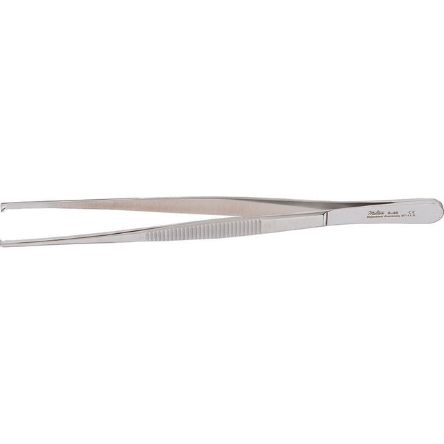MILTEX Tissue Forceps 6" (154mm), 1 X 2 teeth, serrated handles. MPN: 6-46