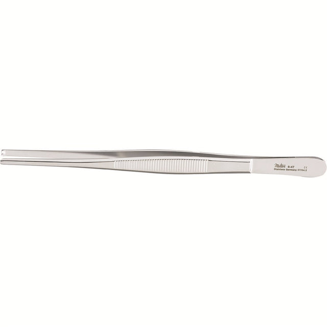 MILTEX Tissue Forceps 7" (180mm), 1 X 2 teeth, serrated handles. MPN: 6-47