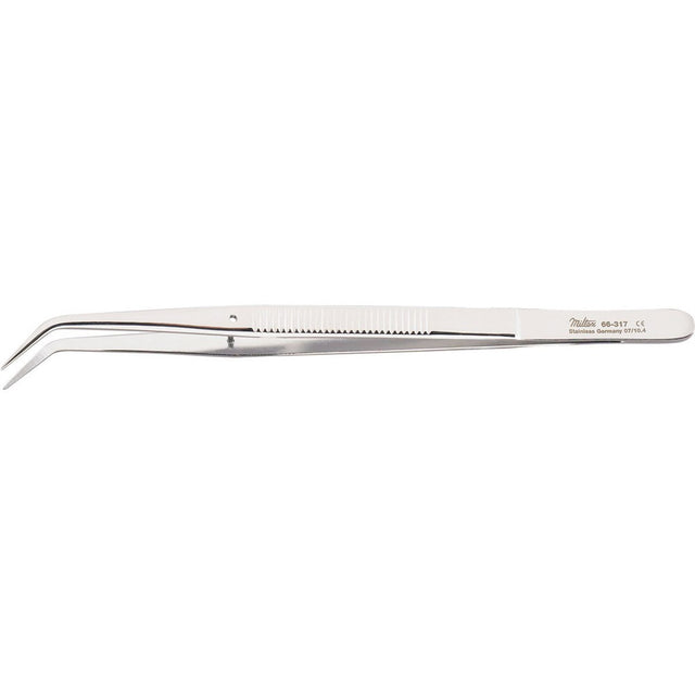 MILTEX COLLEGE Cotton Pliers 317, Angled, Serrated Tips, Jaw Length 14mm. MPN: 66-317