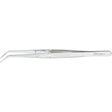 MILTEX COLLEGE Cotton Pliers with lock, angled, serrated tips. MPN: 66-652