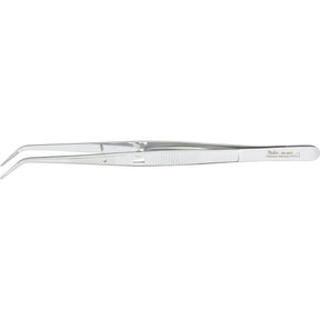 MILTEX COLLEGE Cotton Pliers with lock, angled, serrated tips. MPN: 66-652
