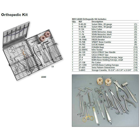 MILTEX Veterinary Orthopedic Instrument Kit. MPN: 6840 - Image 2
