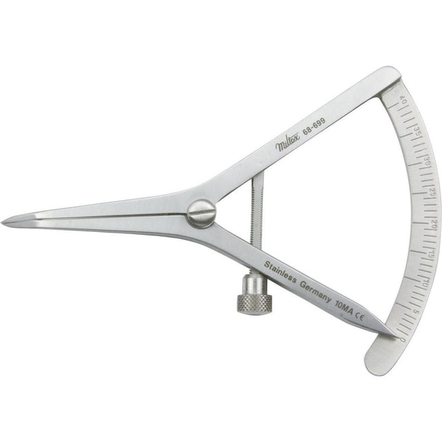 MILTEX Castroviejo Caliper, 0-40mm, Short, Angled . MPN: 68-699