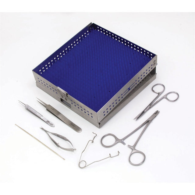 MILTEX Veterinary Microsurgery Instrument Kit (with Cassette & Mat). MPN: 6890