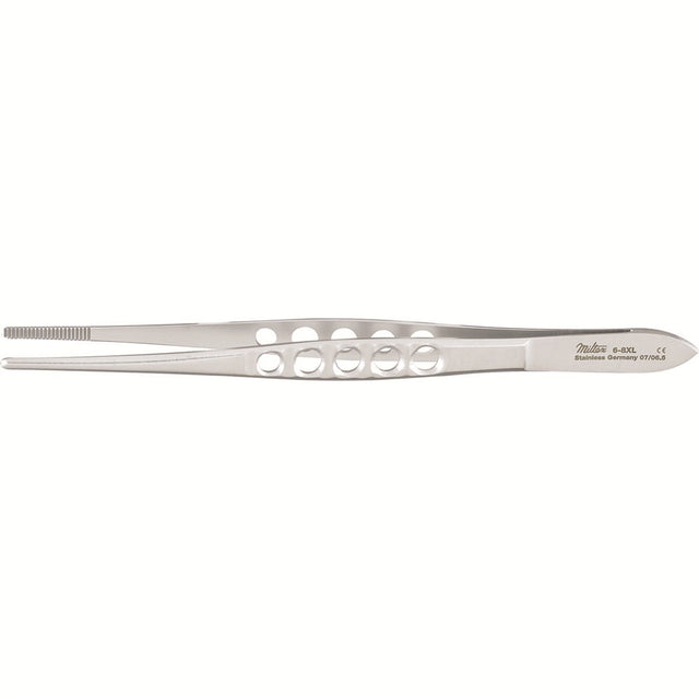 MILTEX Dressing Forceps, 5-1/2", Lightweight, Fenestrated Handles. MPN: 6-8XL