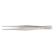 MILTEX Tissue Forceps 1 X 2 teeth, delicate pattern fluted handles, 4-1/2" (11.4 cm). MPN: 6-90
