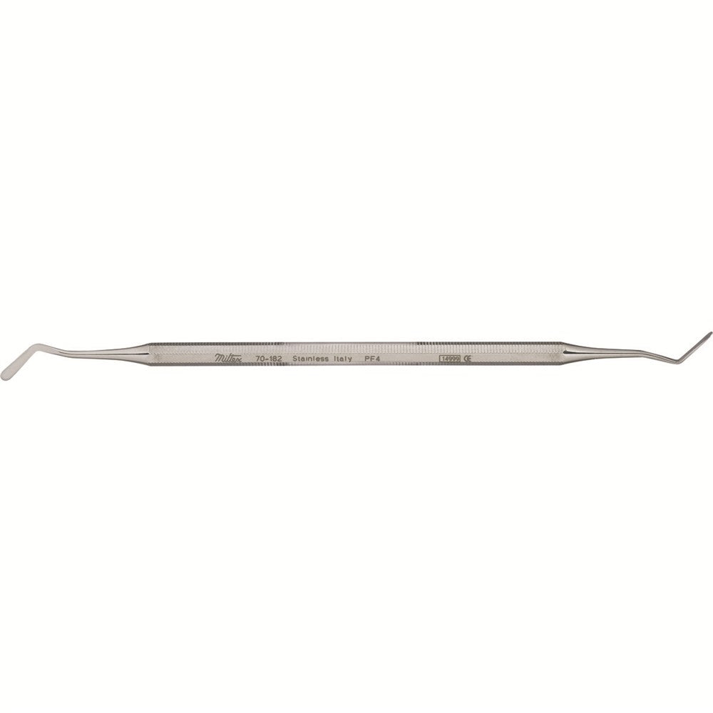 MILTEX Dental Plastic Filling Instrument, 6-3/4" (172mm), No. 4, Double-Ended, Octagonal Handle. MPN: 70-182