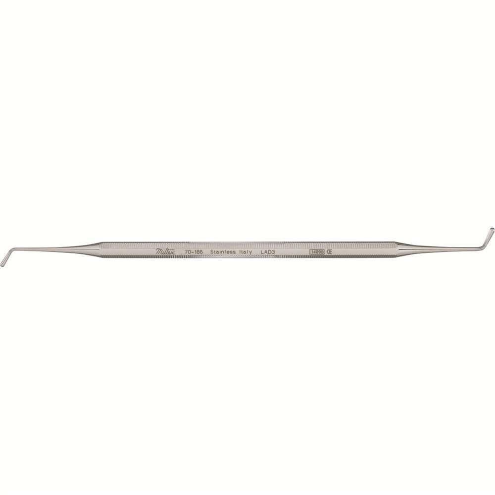 MILTEX Dental Plastic Filling Instrument, LADMORE 3, Octagonal Handle, Double Ended. MPN: 70-186