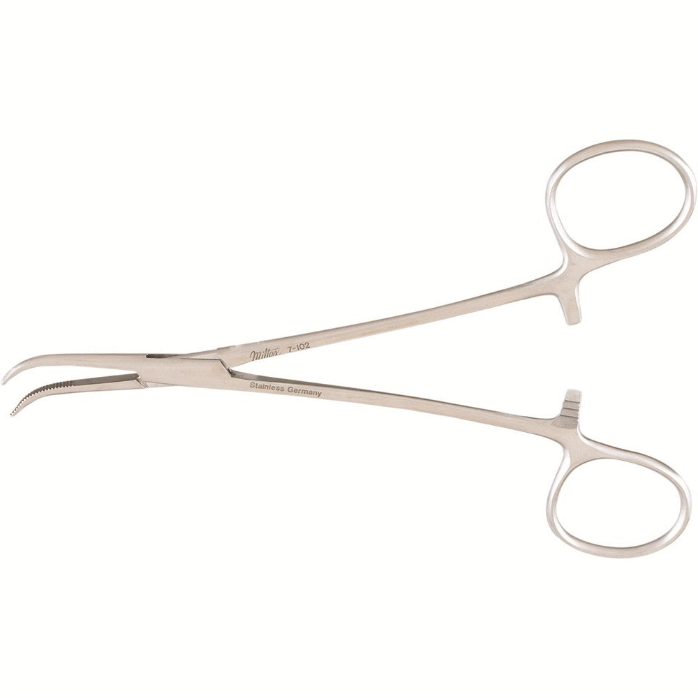 MILTEX DANDY Forceps, 5-1/2", curved sideways. MPN: 7-102