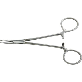 MILTEX PACKER Mosquito Forceps, curved, 5" (127mm), flat jaws. MPN: 7-12