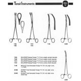 MILTEX MICULICZ Peritoneal Forceps 1 X 2 teeth, 8" (20.3 cm), slight curve. MPN: 7-190 - Image 3
