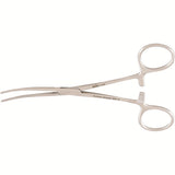 MILTEX BAINBRIDGE Forceps, 6" (15.2 cm), curved, longitudinal serrations, cross tip serrations. MPN: 7-232