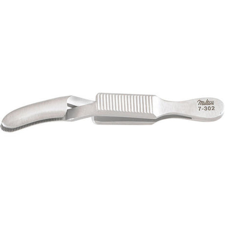MILTEX DIEFFENBACH Serrefine, 2-3/8" (59mm), curved. MPN: 7-302