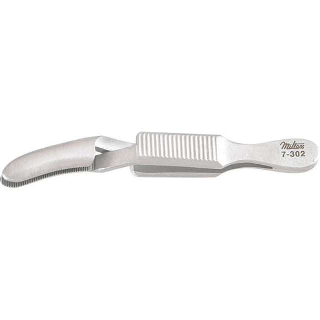 MILTEX DIEFFENBACH Serrefine, 2-3/8" (59mm), curved. MPN: 7-302