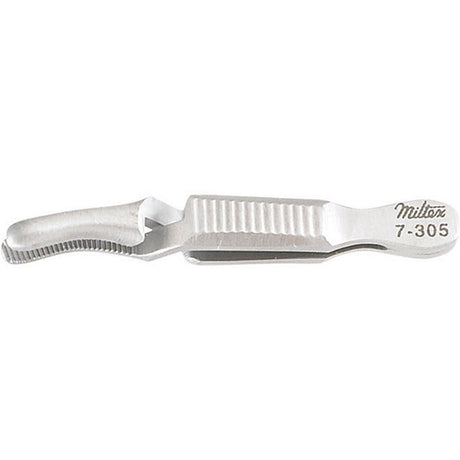 MILTEX DIEFFENBACH Serrefine, 1-1/2" (37mm), curved. MPN: 7-305