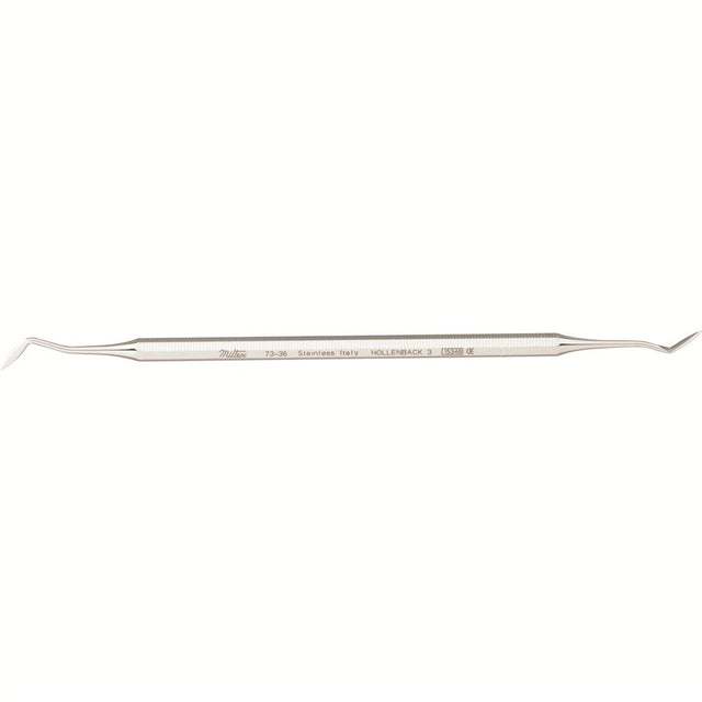 MILTEX Dental Carver, Hollenback 3, Double End, Octagonal. MPN: 73-36