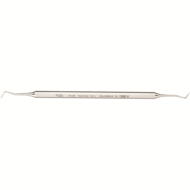 MILTEX Dental Carver, Hollenback 3S, Double End, Octagonal. MPN: 73-38