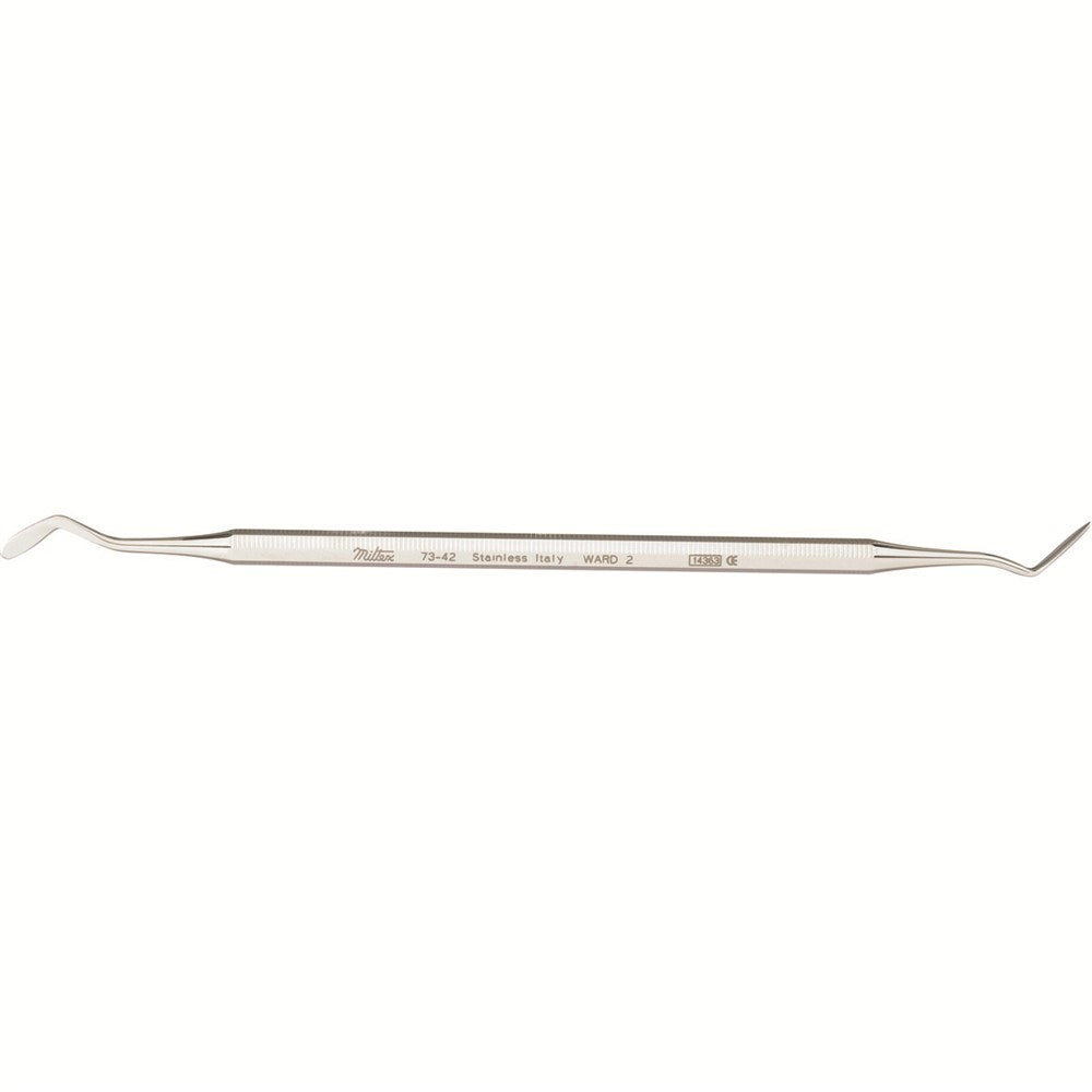 MILTEX Dental Wax and Amalgam Carver, Ward 2, Double End, Octagonal. MPN: 73-42